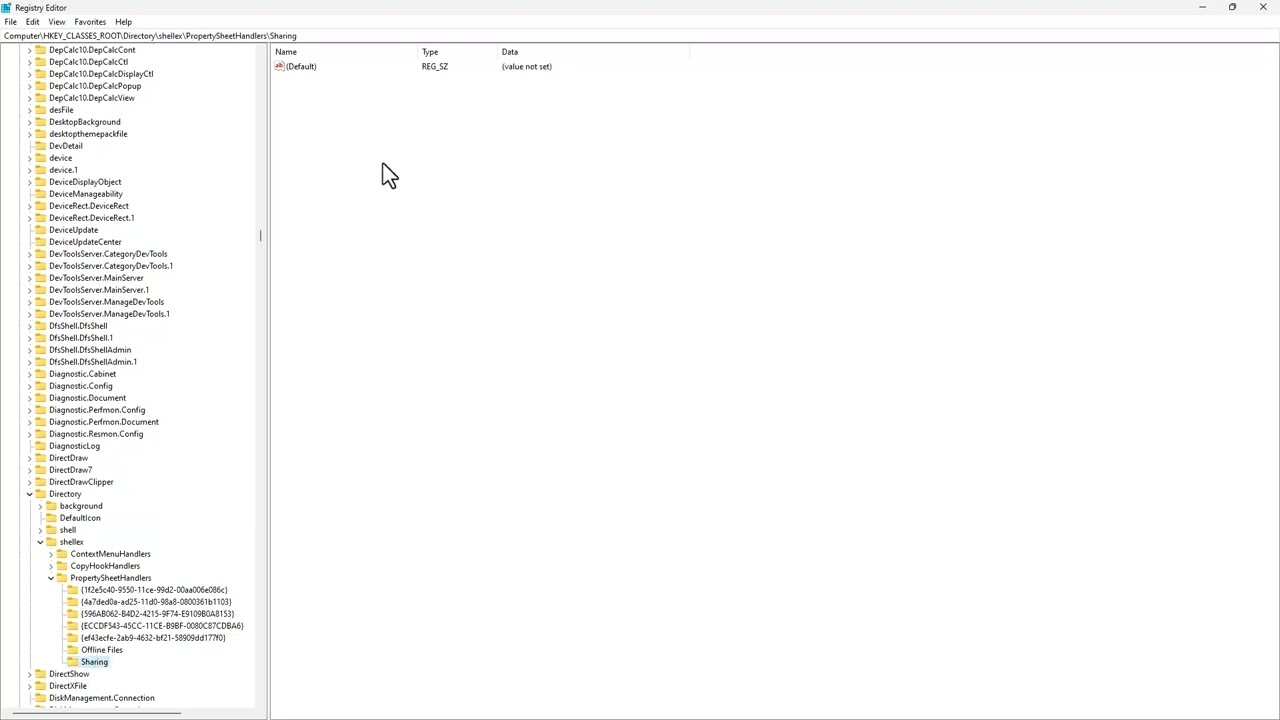 Missing Shared Folder