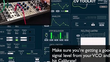 CV Toolkit (Standalone Version) 1.1 - MIDI to CV / How to calibrate your VCO