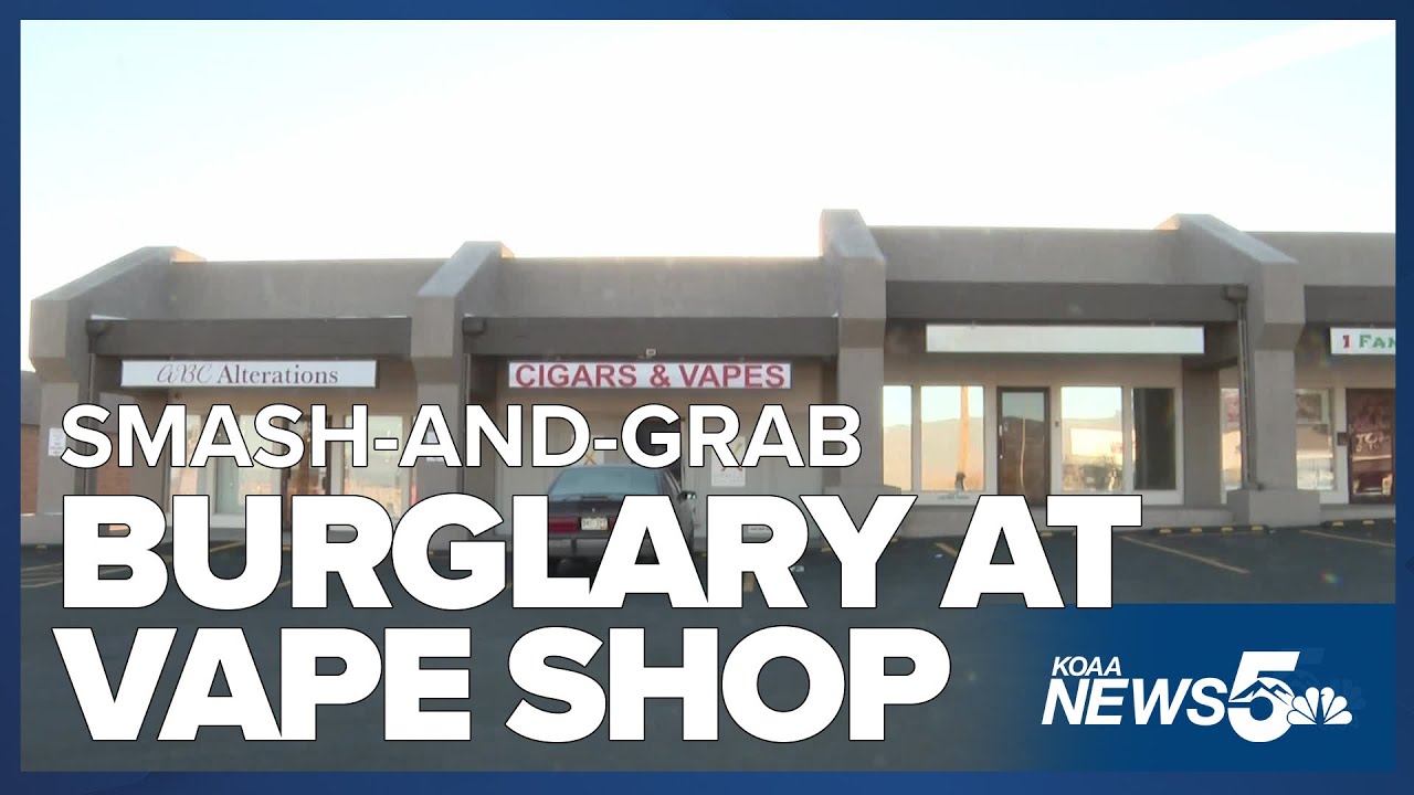 Vape shop along North Academy Boulevard victim of smash-and-grab Tuesday