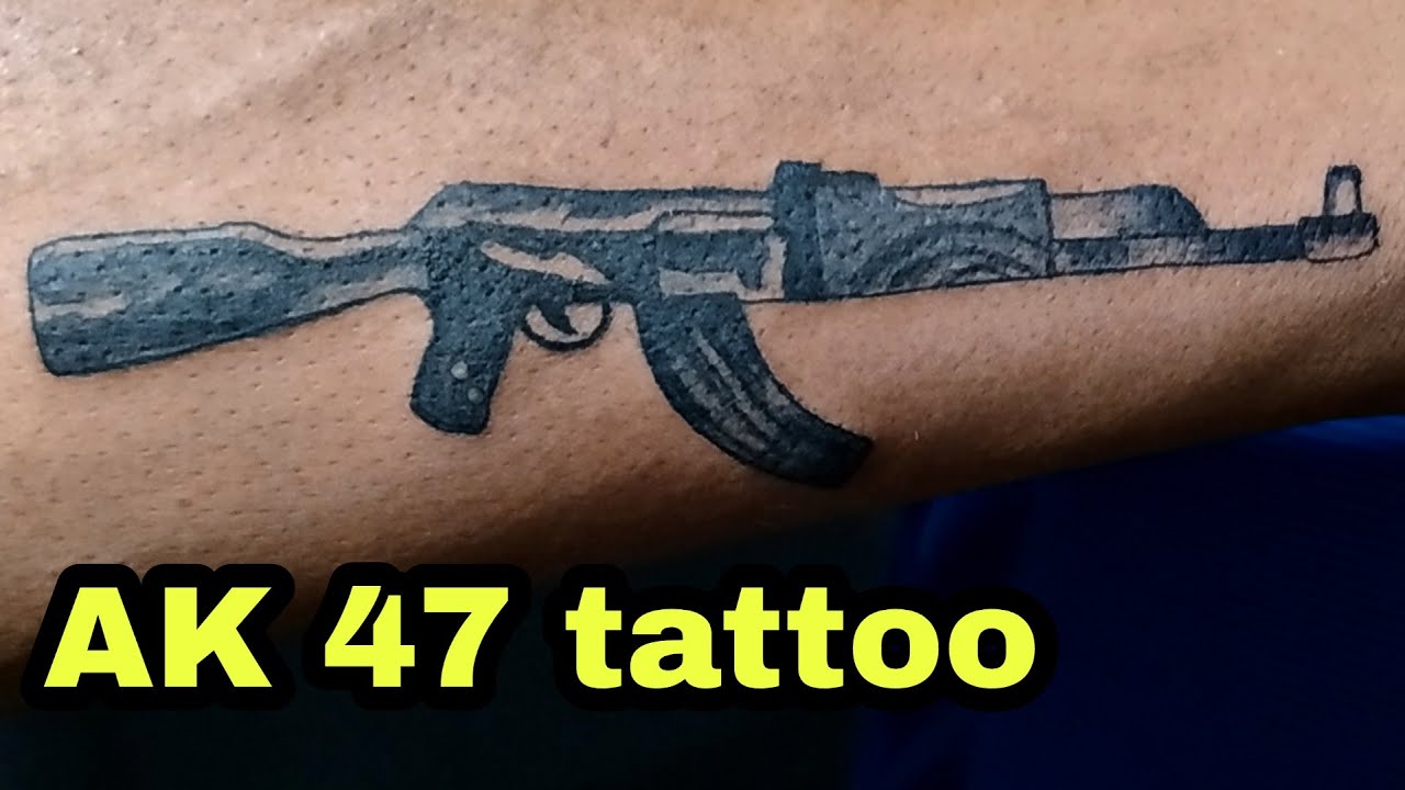 A K 47 AK47 tattoo for a gun  Inkspression Tattooz  Facebook