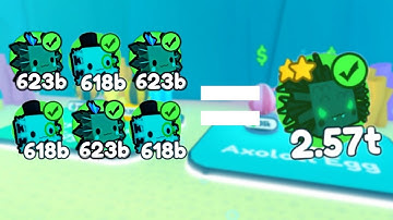 What happen when you fuse 3 rainbow basic haxolotl |PET SIMULATOR X | HAKDOGFUSINGMETHOD