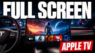 New Apple TV Full Screen Feature on Tesla