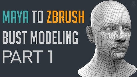 Modeling bust base mesh in Maya & Zbrush part 1