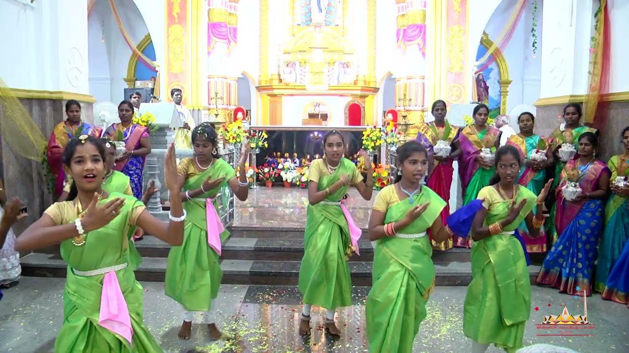 Our Lady of Lourdes shine Chetpet  Feast  Dance  Vellore Diocese