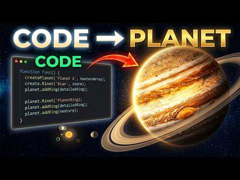 How to code a 3D Planet from Scratch using HTML CSS JS FULL TUTORIAL
