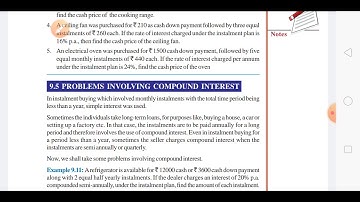nios 10. maths. chapter 9. installment buying. part 6