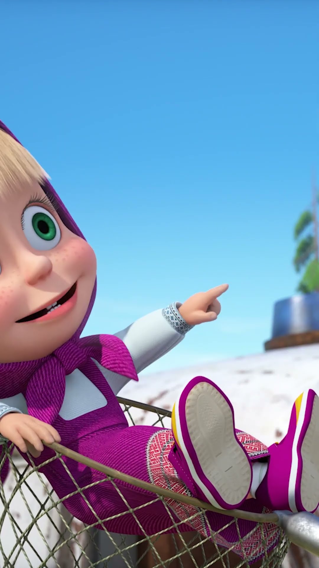 What do clouds look like? ☁️? #FluffyDessert #MashaAndTheBear #Shorts #cartoonforkids #kids