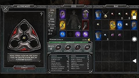 AnimA ARPG Android - Craft / Fuse Gems ; Add / Remove Sockets