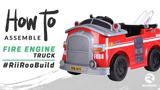 Riiroo Fire Engine Truck 6V Kids Electric Ride On Toy Embly Instructions