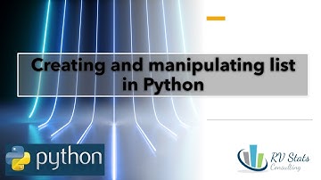 1.3 Creating lists in Python | functions | Tutorial course in data science and Statistical analysis