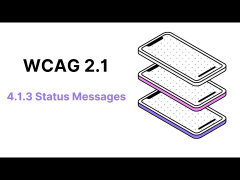 WCAG 2.1 Guideline 4.1.3 Status Messages