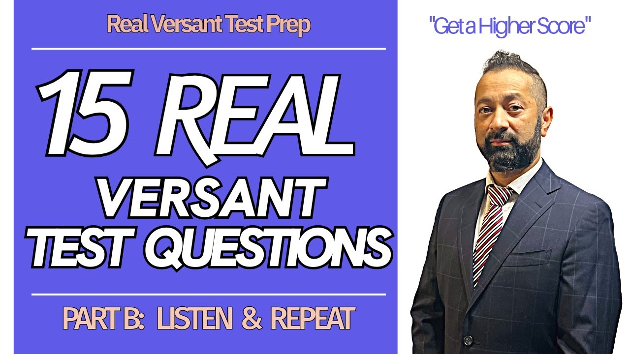Versant Speaking Test Part B Practice 🔁 | 15 Real Sentences to Listen and Repeat (2025)