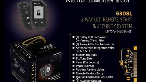 5308L - Avital 2-Way LCD Remote Start & Security System