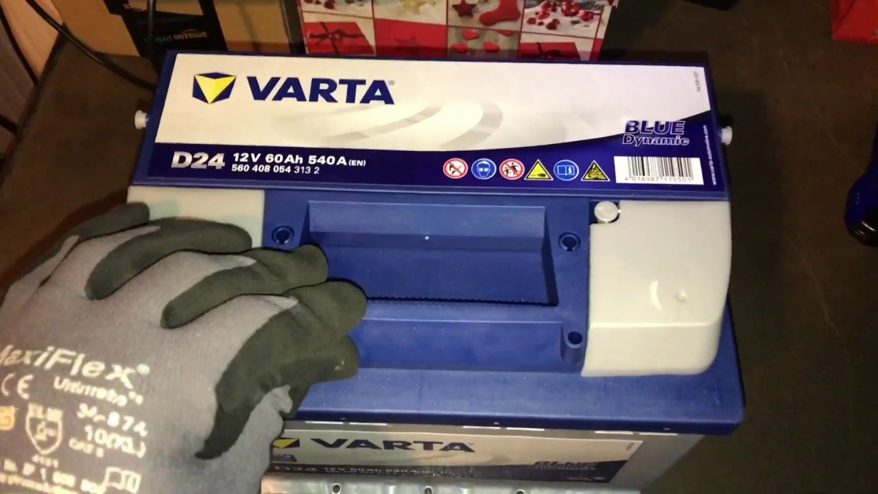 Varta 5604080543132 PKW Starterbatterie Varta D24 12V 60 Ah unboxing und  Anleitung 