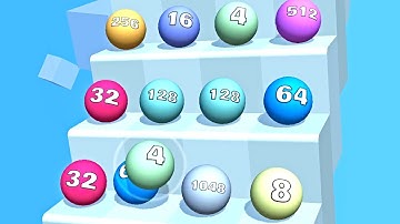 Ball Ladder 2048 ! All Levels Gameplay (147-152) android, ios