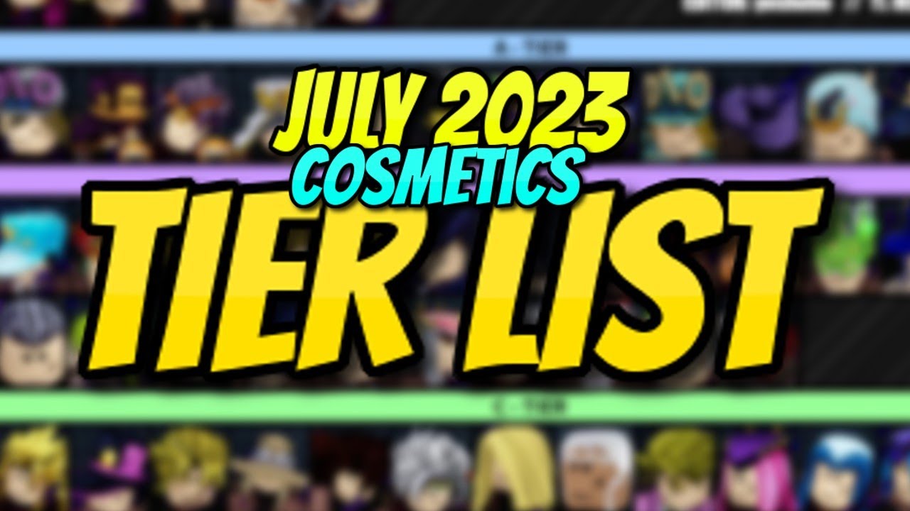 Create a Yba trading cosmetics updated Tier List - TierMaker