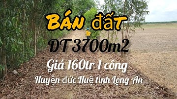 cần bán DT3700m2 đất giá 160tr 1 công đất thuộc huyện đức Huệ tỉnh Long An lh 0816556639
