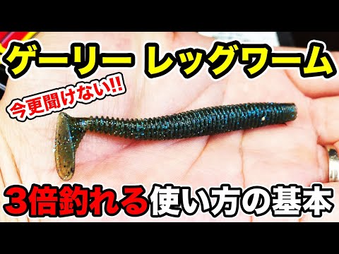 【冬のバス釣り】レッグワームの釣れる使い方!!アクションやセッティングで釣れない時の救世主を解説してみた【12月のバス釣り】【ダウンショット】【ゲーリー】【ヤマセンコー】