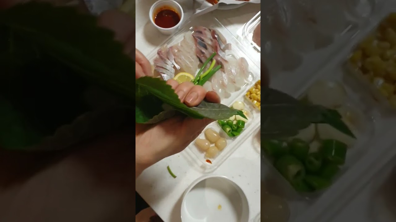 양양 쏠비치에서 회를 배달 시켜 먹었어요~^^