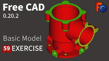 FreeCAD Tutorial for beginners,basic model exercise-59