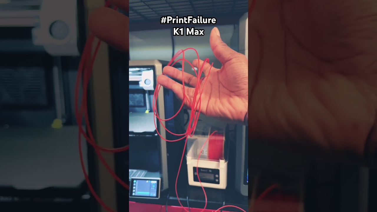 This Printer Has A MIND OF ITS OWN My Cursed K1 Max 3dprintingfails Shorts Short Lofi