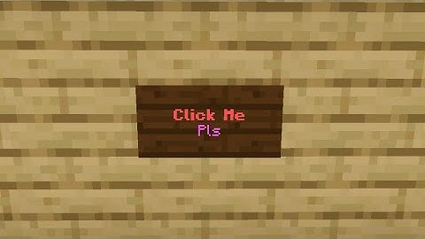 Minecraft PE CLICKABLE SIGN!!!!!!! **EASY**