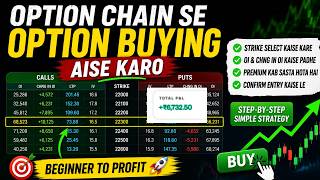 Option Buying Strategy Using Option Chain | Live Example