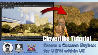 Create custom skies (sky sphere aka skybox) for UEFN in Unreal Engine