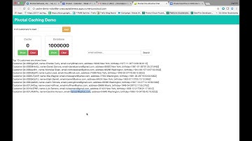 Pivotal Cloud Cache Customer Search Demo