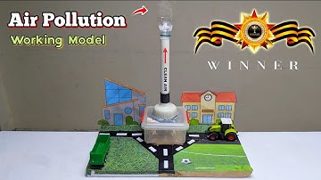 Amazing DIY Science Project 🌍 Air Pollution Control Model | School Exhibition Idea 🏆