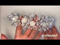 Украшение в волосы 🌺🌺🌺. DIY Bridal hair accessories 🌺🌺🌺. Diadema de boda 🌺🌺🌺