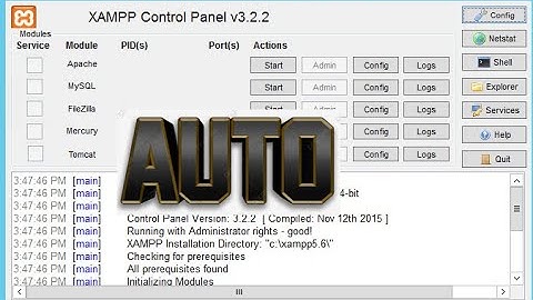 MENJALANKAN XAMPP SECARA OTOMATIS