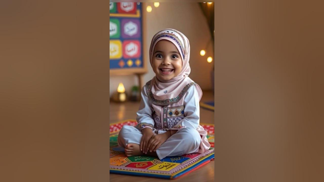 "Pure Innocence in the Heart of Faith Islamic Beauty & Peace 🌙" #allah #allahuakbar #islam