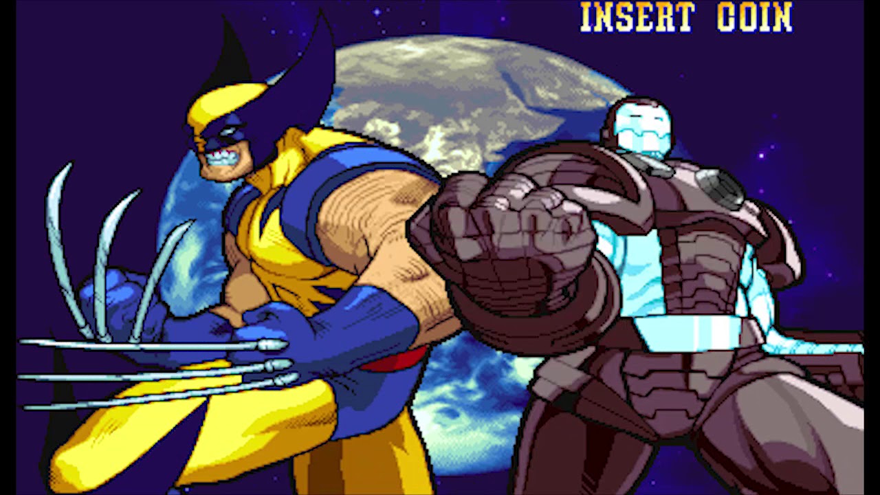 Marvel vs Capcom 1 ( Arcade ) - Wolverine / War Machine Playthrough ( May 2, 2019 )