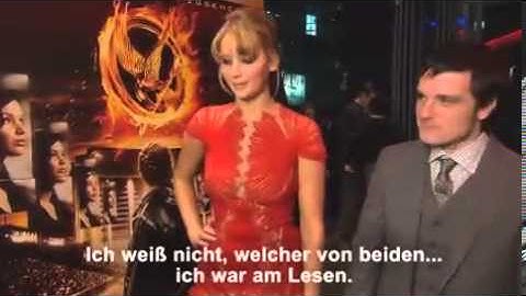 Jennifer Lawrence and Josh Hutcherson answer questions