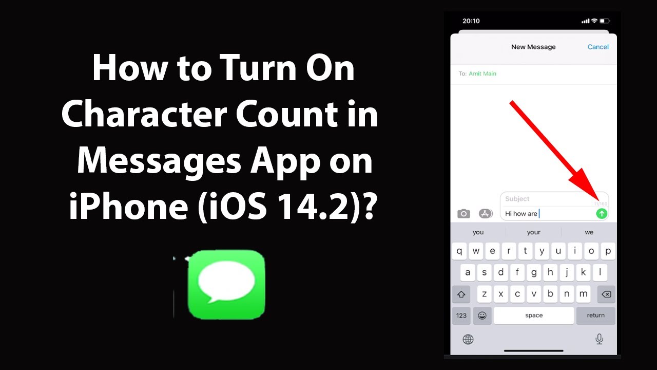 iPhone 101: enabling the character counter for SMS messages on iPhone