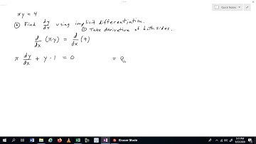 Math 2413 Sec 3.8 (part 1) Introduction to Implicit DIfferentiation
