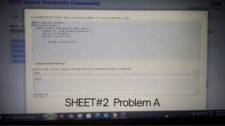 ICPC program #sheet 2 problem A and B