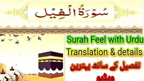105 Surah Al-Feel / سورة الفيل #quran #islam #utubevideo