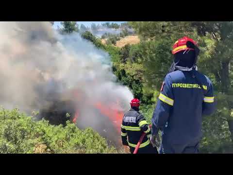 ​Prima misiune de stingere a pompierilor români în Grecia