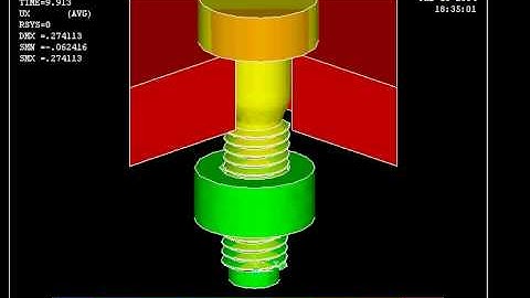 FEM simulation for bolted joint 1/2