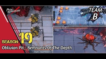 Path to nowhere Oblivion Pit S19 Remnants Of The Depth Anomaly Guide [TEAM B]