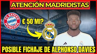 ¡GRAN NOVEDAD! ALPHONSO DAVIES Cerca de Abandonar el Bayern: ¿REAL MADRID a la Vista?