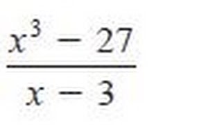 Find the quotient and remainder using synthetic division for (x^3 - 27) / (x - 3)