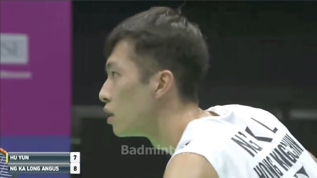 Badminton HongKong 2016   NG Ka Long Angus vs HU Yun   Semi Final