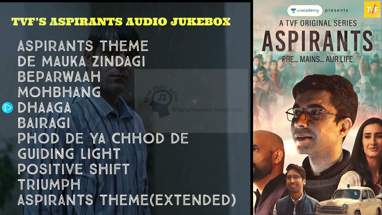TVFs Aspirants Audio Jukebox  Background Music  TVF Original  Rohit Sharma  Nilotpal Bora