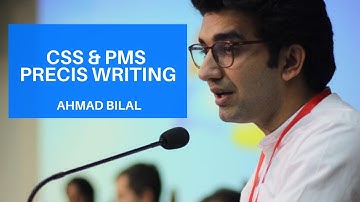 CSS & PMS PRECIS WRITING  BY AHMAD BILAL