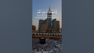 وأذن في الناس بالحج يأتوك رجالا _ القارئ ياسر الدوسري تلاوة من سورة الحج