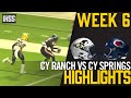 Cy ranch vs cy springs  2023 week 6 football highlights