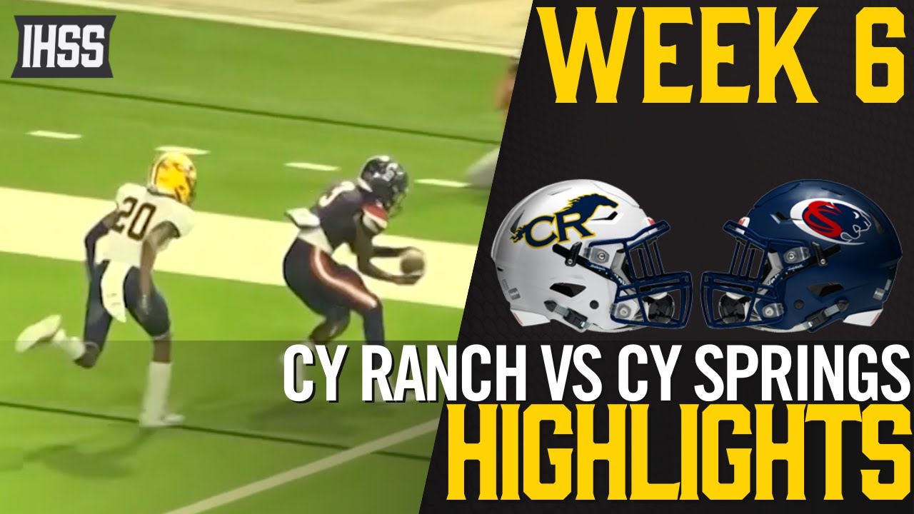 Cy Ranch vs Cy Springs 2023 Week 6 Football Highlights YouTube